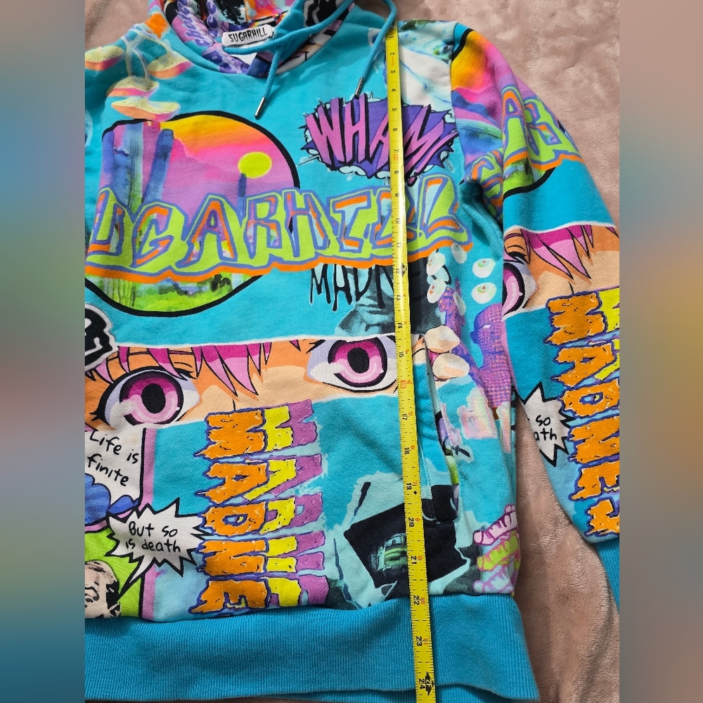 SugarHill Men’s Hoodie Sweatshirt Lucid Dreams Riptide Size Small - Picture 12 of 16
